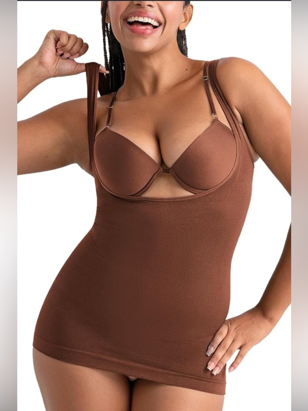 💥 Shapermint Open Bust Shaper Cami Shapewear 2XL NWT | Elevated Basics